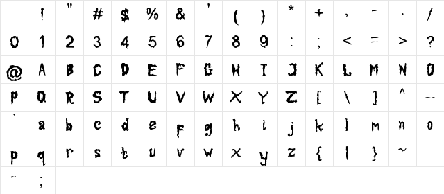 Halloween Before Christmas Regular Character Map Halloween Before Christmas Regular Character Map