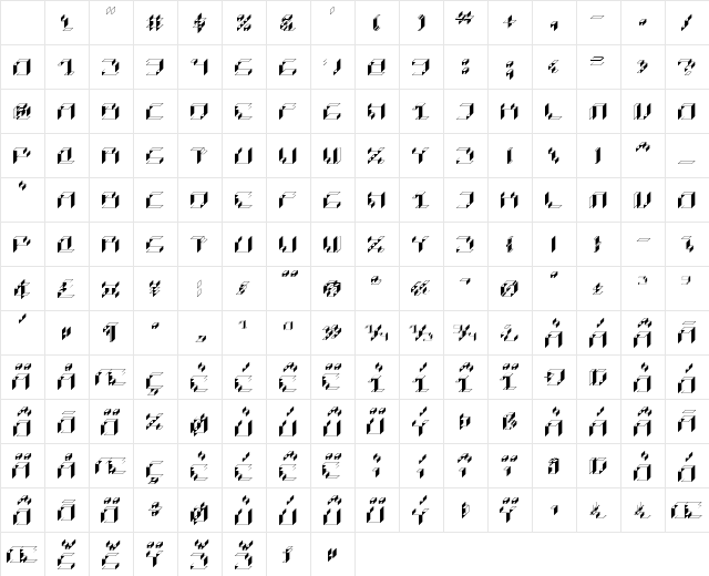 Paper Cube - Box version Regular Character Map