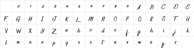 Homerun Regular Character Map Homerun Regular Character Map