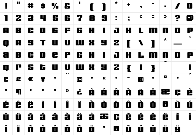 HOUSE3009 Black Character Map