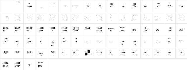 Paper UltraLight Character Map Paper UltraLight Character Map