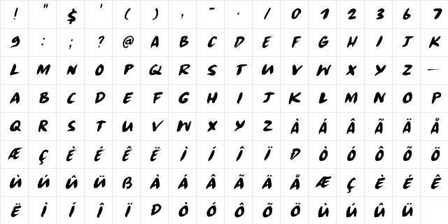 Radical Brush DEMO Regular Character Map Radical Brush DEMO Regular Character Map
