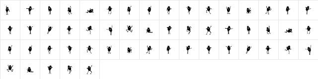 Diavolo Nero Regular Character Map Diavolo Nero Regular Character Map