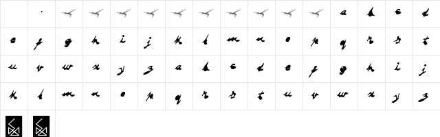 DRAGONFLY saji DRAGONFLY saji Character Map