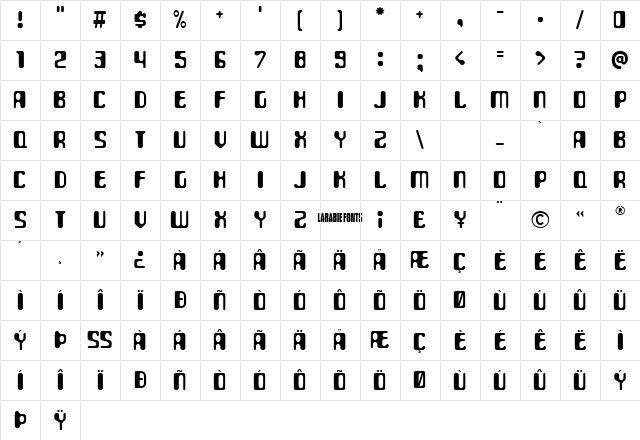 ParaAminobenzoic Regular Character Map