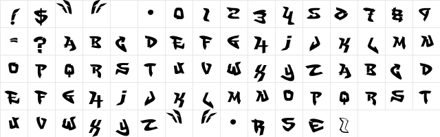 Fatcap_Free Regular Character Map Fatcap_Free Regular Character Map