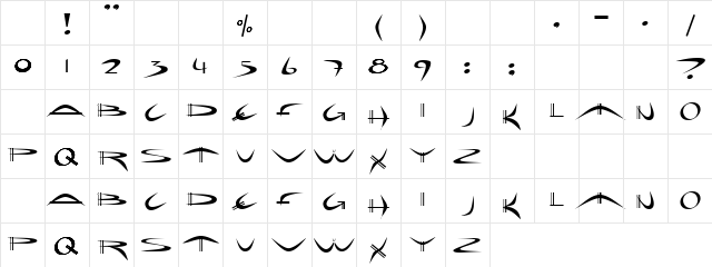 Weapon Regular Character Map Weapon Regular Character Map