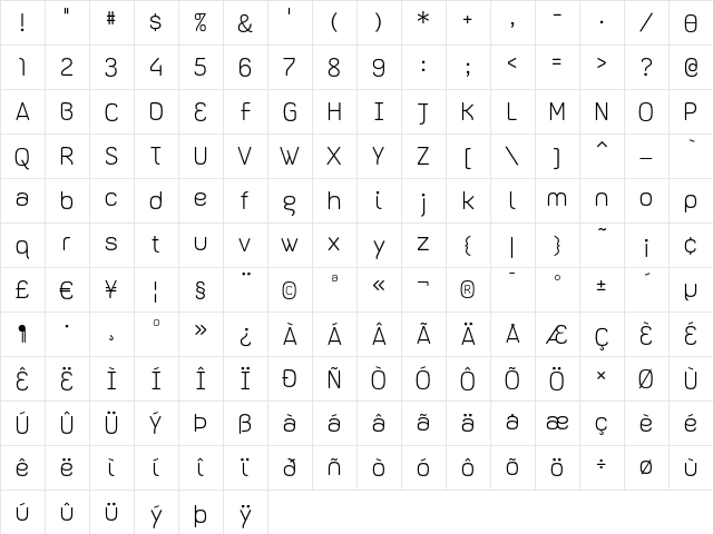 Dispose Light Character Map Dispose Light Character Map