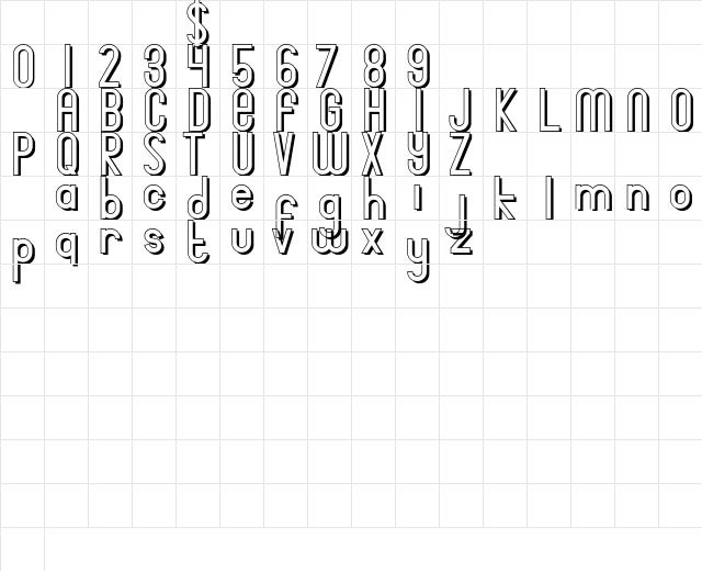 Bingke Nangka DEMO Regular Character Map Bingke Nangka DEMO Regular Character Map