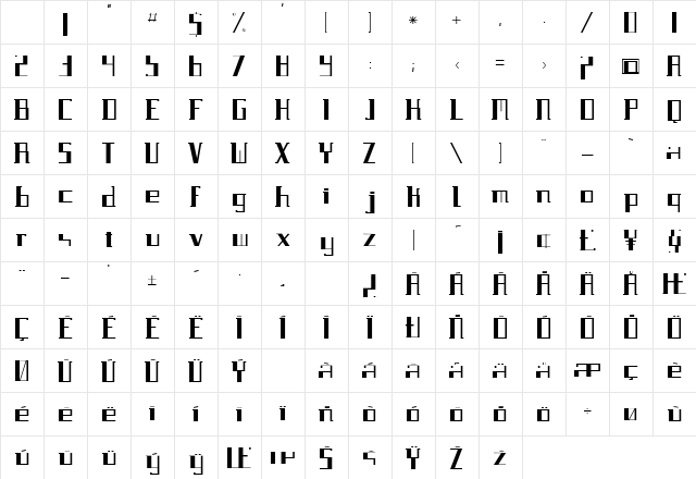 Paralela Regular Character Map