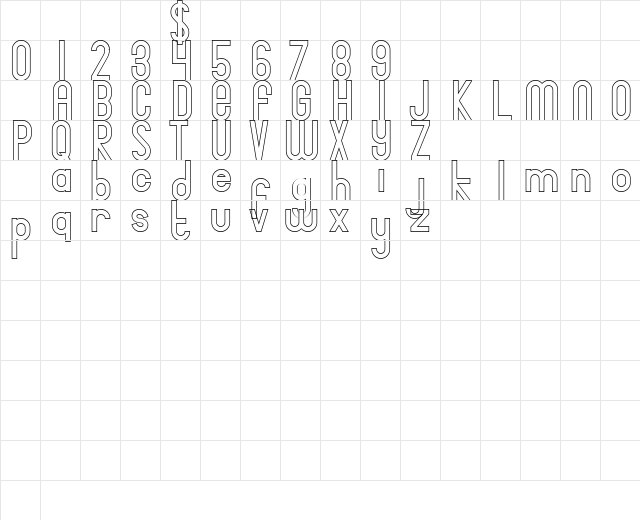 Bingke Keju DEMO Regular Character Map Bingke Keju DEMO Regular Character Map