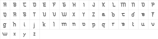 Stucker inline FREE Regular Character Map