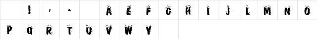 Paranoid 1 Regular Character Map Paranoid 1 Regular Character Map