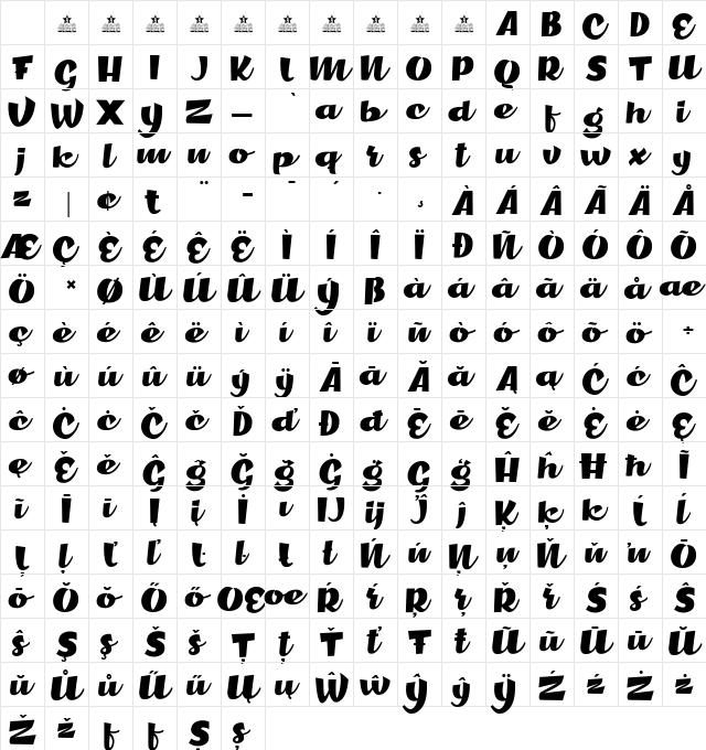 Crackerdown Personal Use Regular Character Map Crackerdown Personal Use Regular Character Map