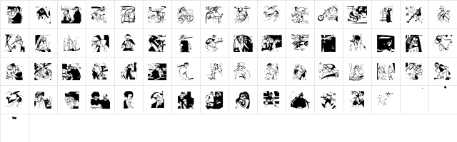 PabloInTownA Regular Character Map PabloInTownA Regular Character Map