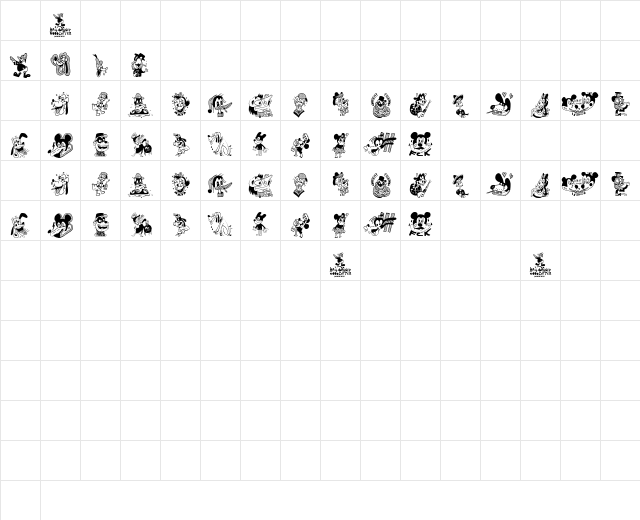 Hail Disney Regular Character Map Hail Disney Regular Character Map