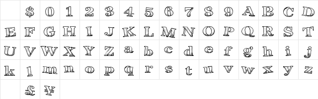 BreakTime Regular Character Map BreakTime Regular Character Map