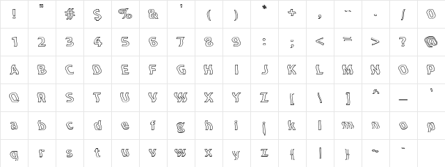 Dross03Hollow Regular Character Map Dross03Hollow Regular Character Map