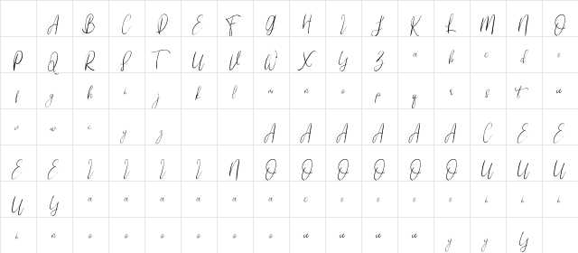 My Illutions Demo Regular Character Map My Illutions Demo Regular Character Map