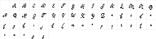 Bafera FREE Regular Character Map Bafera FREE Regular Character Map
