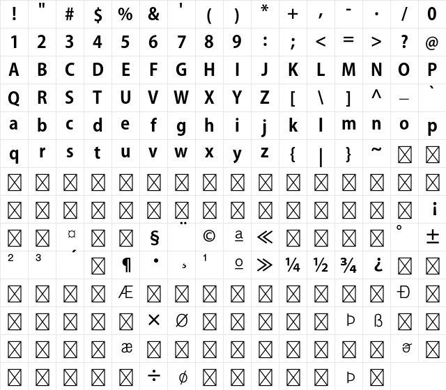 Adobe Gothic Std B Bold Character Map Adobe Gothic Std B Bold Character Map