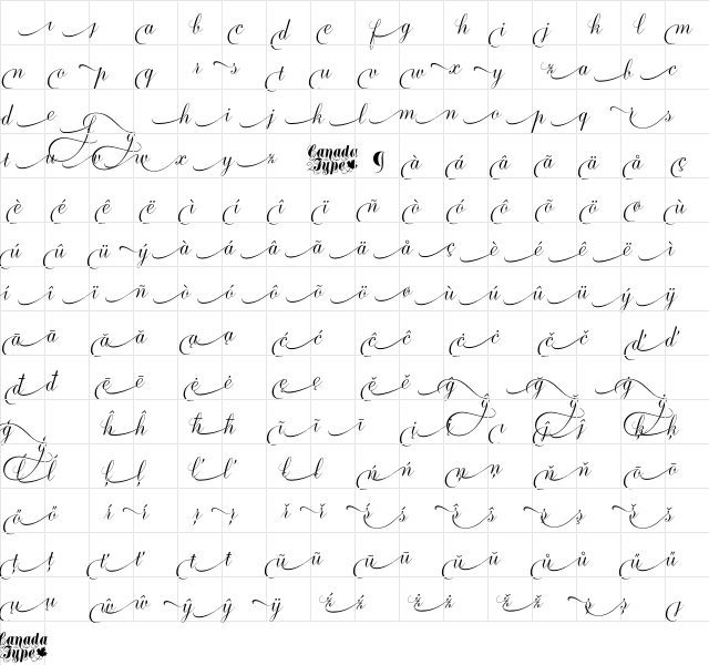 Ambassador Script Begs II Regular Character Map Ambassador Script Begs II Regular Character Map