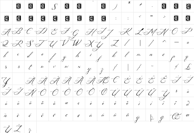 Ayana FreeVersion Regular Character Map Ayana FreeVersion Regular Character Map