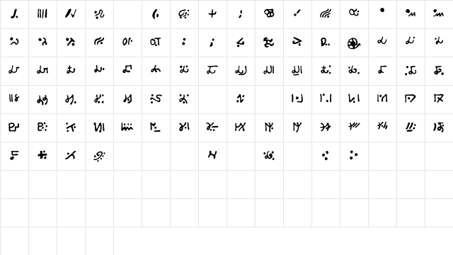 Alien_S Medium Character Map Alien_S Medium Character Map