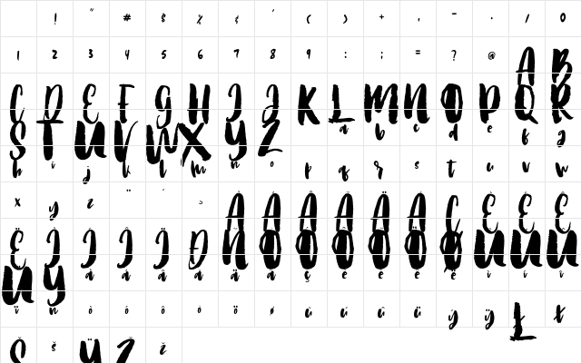 you are stranger Regular Character Map