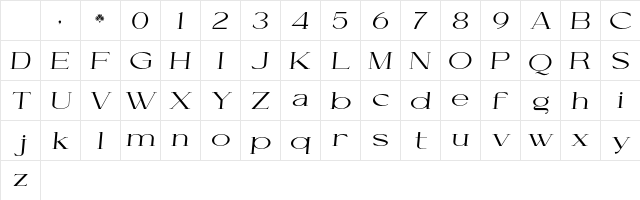 Cellofy Exp Ita Italic Character Map Cellofy Exp Ita Italic Character Map