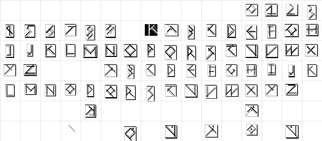MouseStrokesInverseShadow Regular Character Map MouseStrokesInverseShadow Regular Character Map