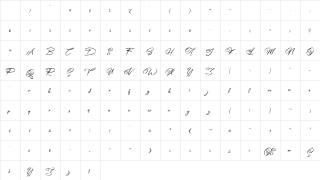 Esmetralda Free Personal Use Regular Character Map Esmetralda Free Personal Use Regular Character Map