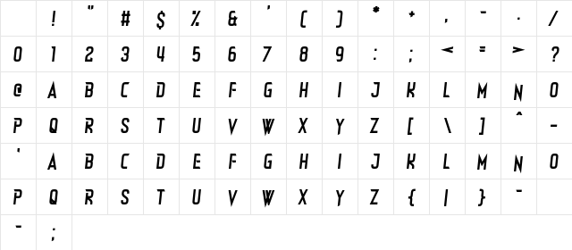 Dealer Strikes Regular Character Map Dealer Strikes Regular Character Map