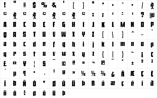 Jack Stanislav Regular Character Map