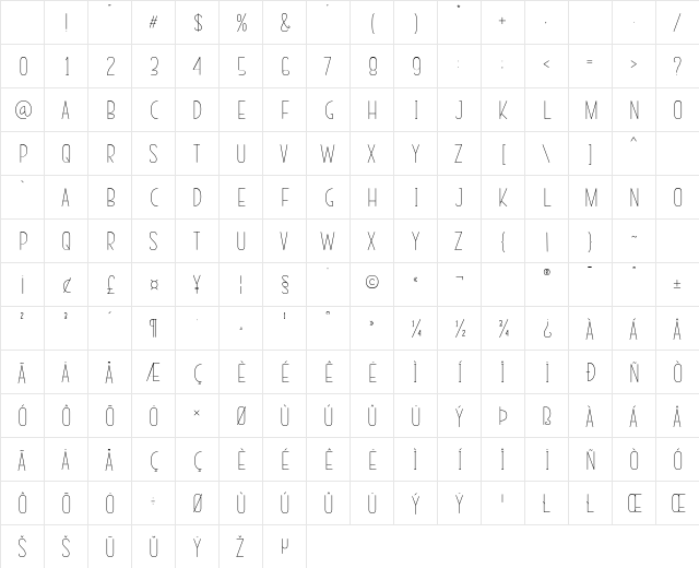 Today Easter Regular Character Map
