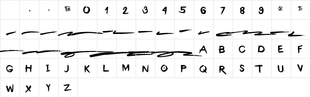 The Barrack Regular Character Map