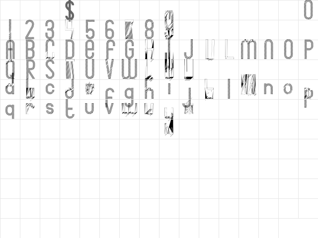Bingke Kentang DEMO Regular Character Map