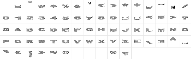 Qaark Regular Character Map