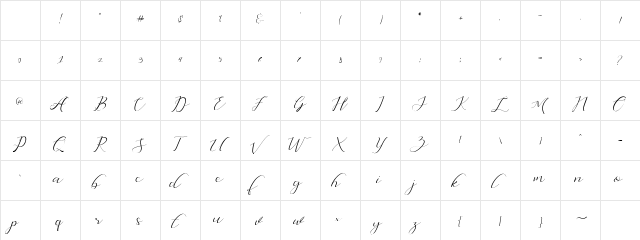 Dellisya Free For Personal Use Regular Character Map