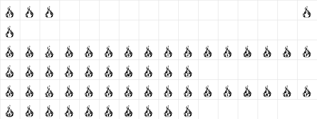 Bakayoro Regular Character Map