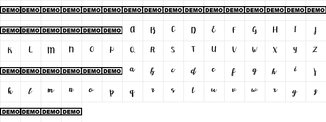 Redbus Regular Character Map