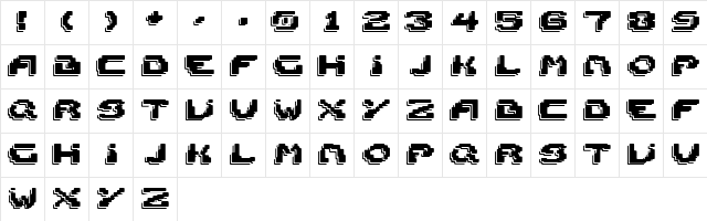 Spacecraft Regular Character Map Spacecraft Regular Character Map