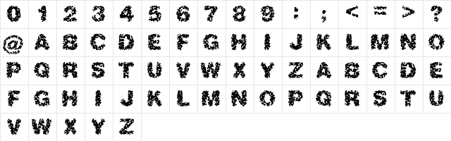 Ashes Regular Character Map Ashes Regular Character Map