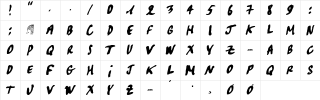 Pascal Regular Character Map Pascal Regular Character Map