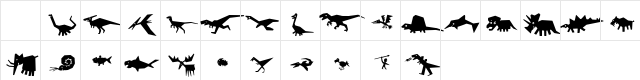 P22Prehistoric Regular Character Map