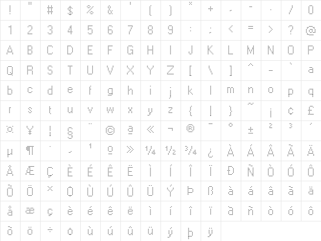 Windows Dots Windows Dots Character Map Windows Dots Windows Dots Character Map