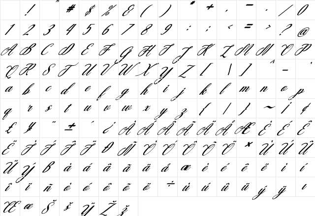 Christmas Glooves Italic Regular Character Map Christmas Glooves Italic Regular Character Map