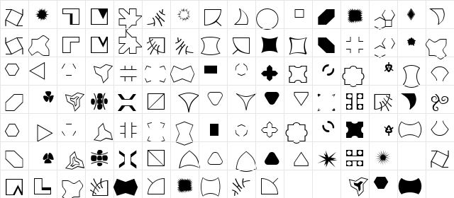 PatCzeckers Regular Character Map