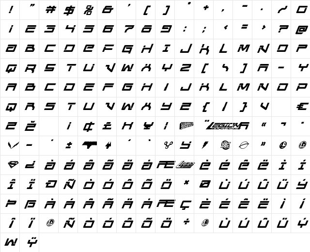 United Planets Semi-Bold Italic Semi-Bold Italic Character Map United Planets Semi-Bold Italic Semi-Bold Italic Character Map