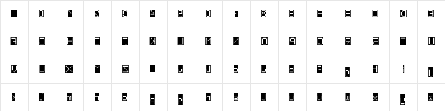 WLM Pixel Party Black Rev Regular Character Map WLM Pixel Party Black Rev Regular Character Map